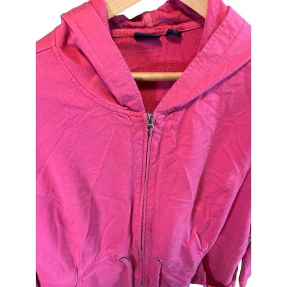 Westbound Woman Pink Full Zip Hooded Jacket Sz 2X - Picture 3 of 8